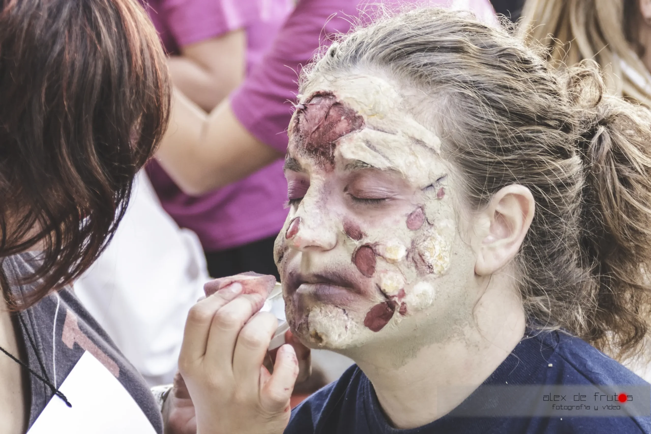 Maquillaje zombie gymkhana zombie attack